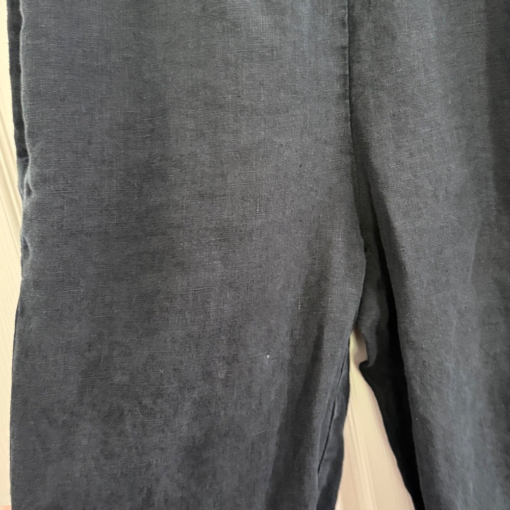 Pure Jill J Jill 100% Linen Slim Crop Pants Womens Small Petite Minimalist - Picture 3 of 11